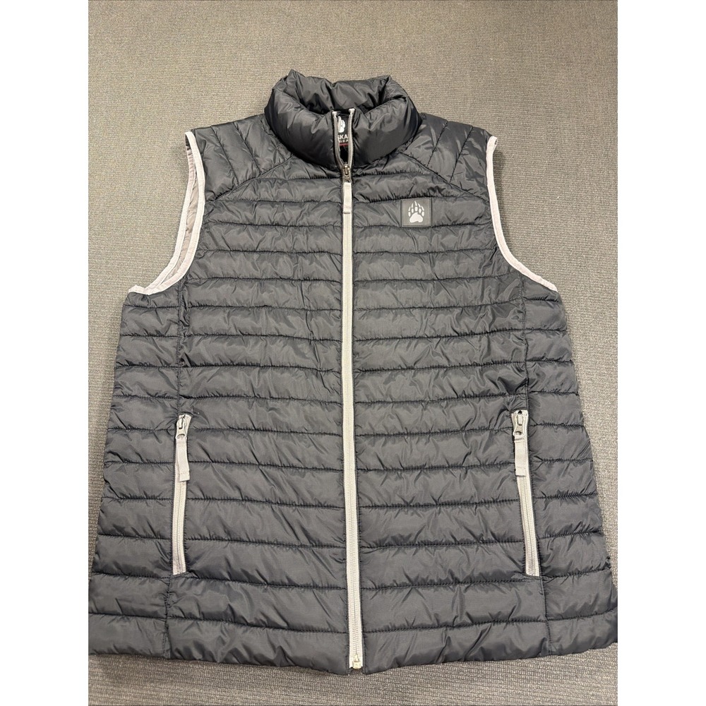 Alaskan Hard Gear Men's Black AKHG Puffin Mock Zip Up Vest Size Medium